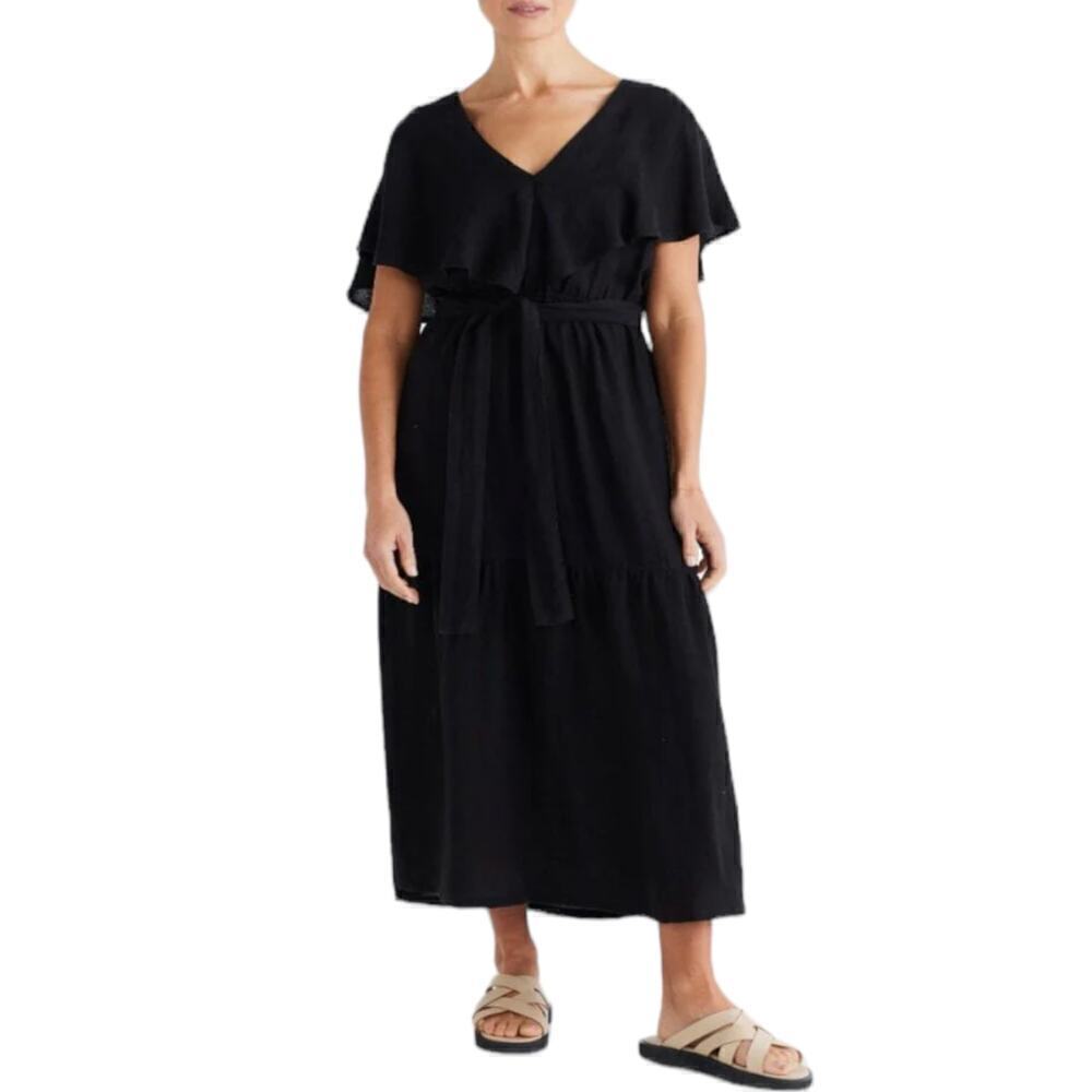 New Women’s Brave And True Long Way Home Dress 100% Linen Size XS